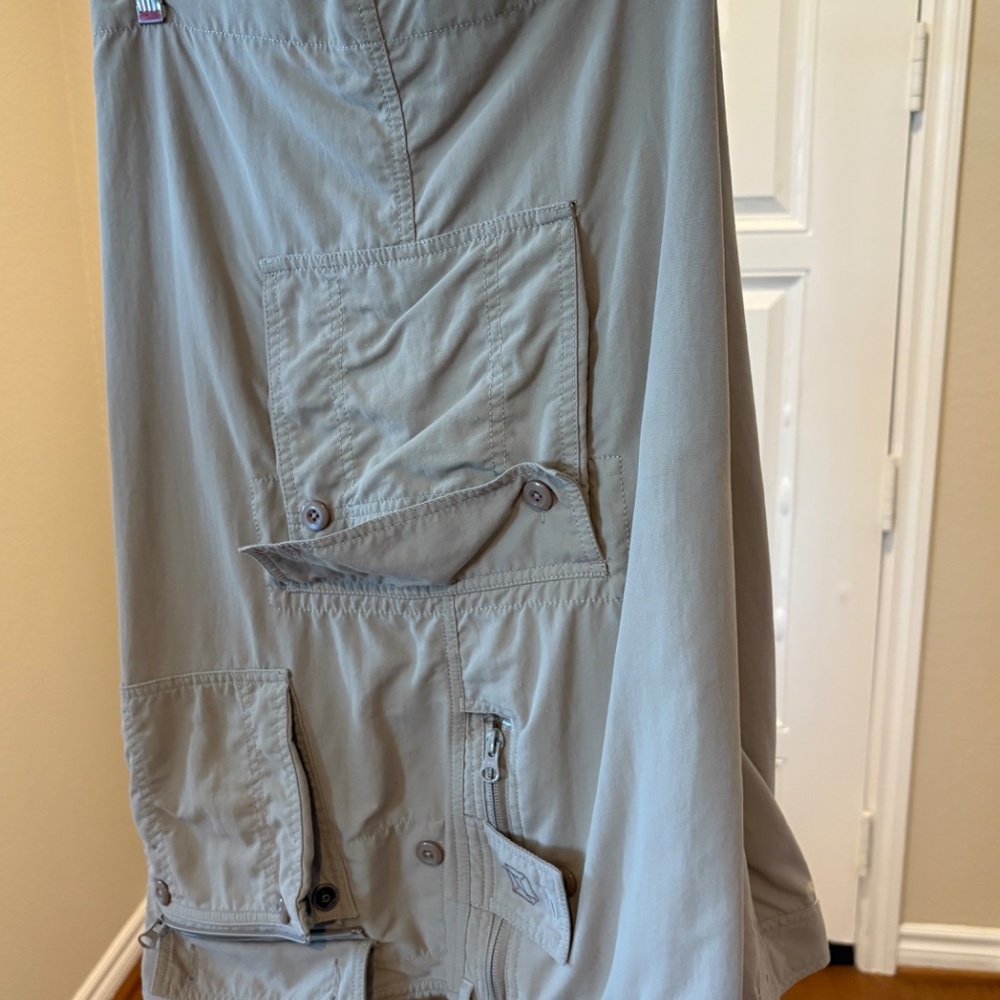 Clothing Arts Mens Adventure Travel Shorts P-Cubed Pick-Pocket Proof Khaki 42 - Picture 2 of 14
